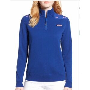 New Vineyard Vines Blue Whale Embroidered Shep Shirt Sweatshirt XS